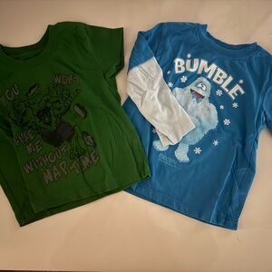 Marvel Hulk Green Tee and Bumble Blue Tee Set